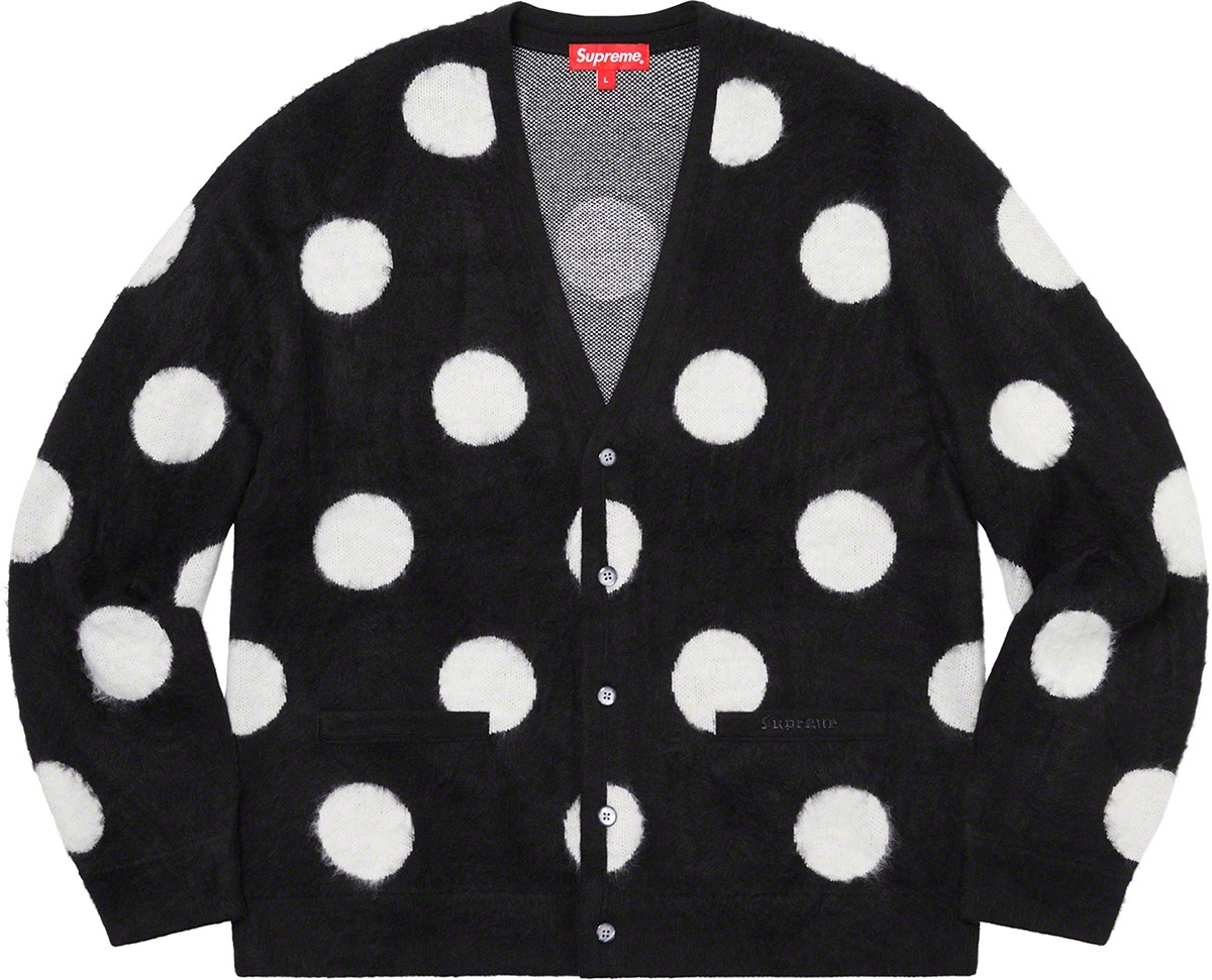 Brushed Polka Dot Cardigan view 3